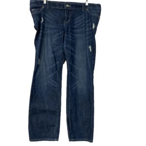 Liz Lange Maternity Jeans Distressed Straight Leg Jeans‎ Size 10